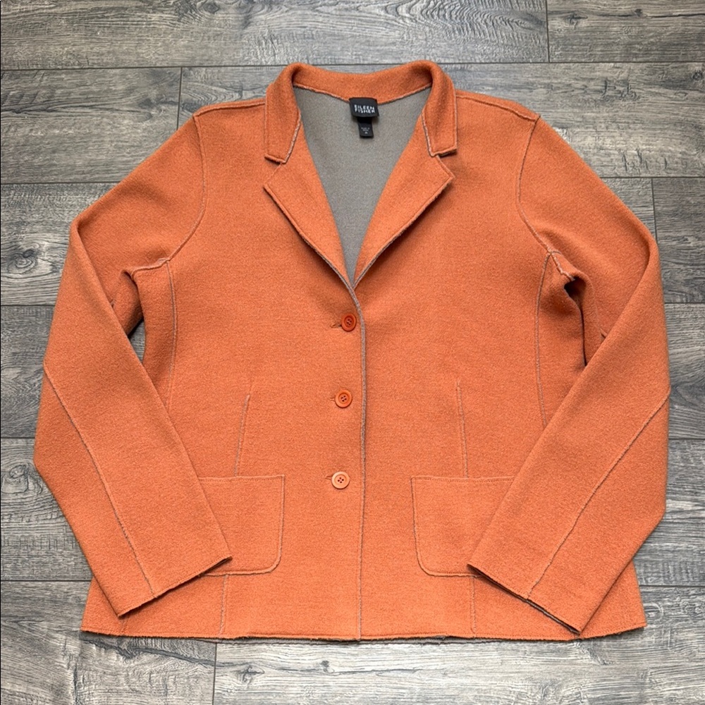 Eileen Fisher Blazer Style Sweater - Picture 5 of 12